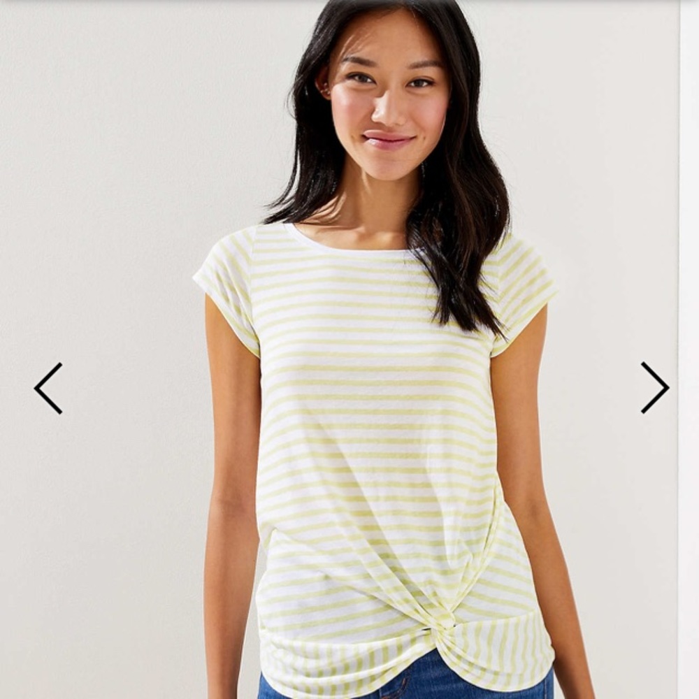 NEW! Loft Twist Hem Tee